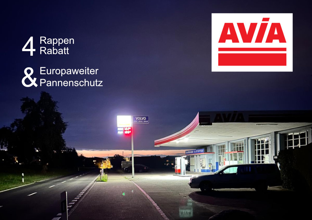 Partnerangebot der AVIA Tankstellen